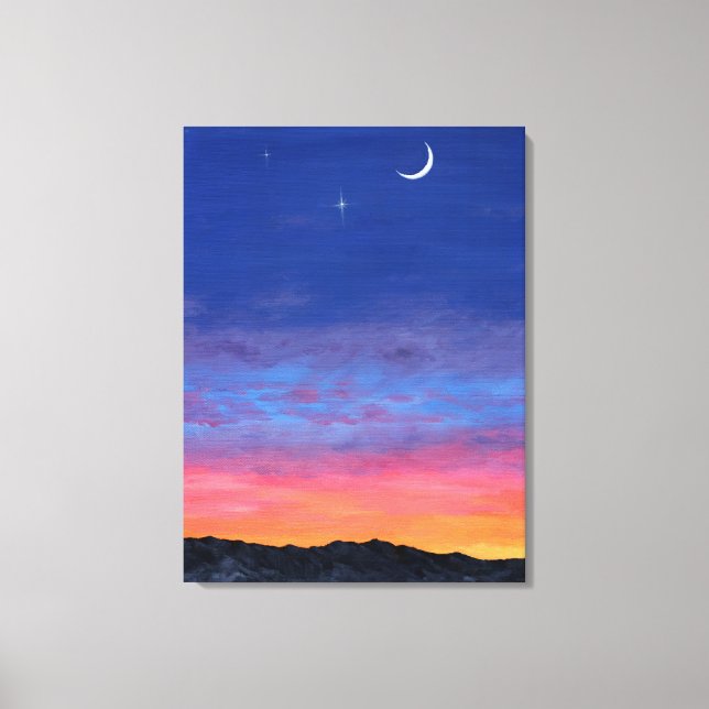 dag2natt Sunset Painting Canvastryck (Framsida)