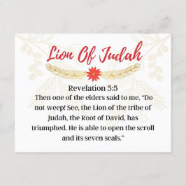 Dag 14. Namn Jesus |Lejon för Judah Advent Vykort