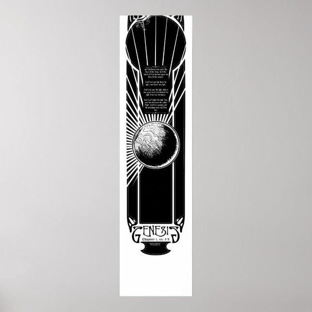 Dag 1 av skapelsen Poster (Framsidan)