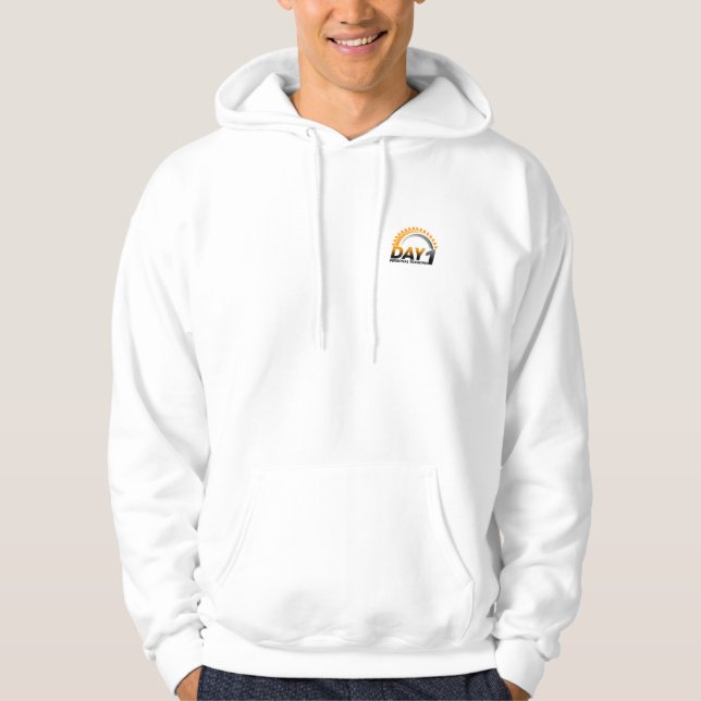 Dag 1 halv liter stamHoodie Sweatshirt (Framsida)