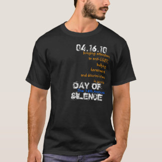 Dag 2010 av tystnadskjortan tee shirt