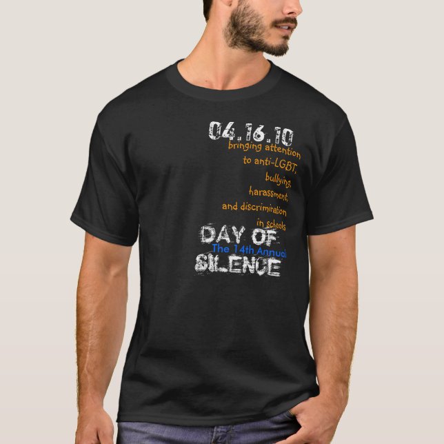 Dag 2010 av tystnadskjortan tee shirt (Framsida)