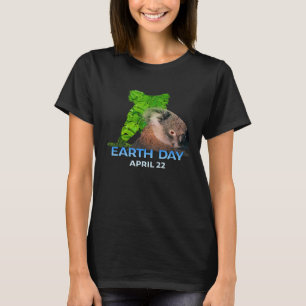 Dag 22 april Koala Bear Silhouette T Shirt