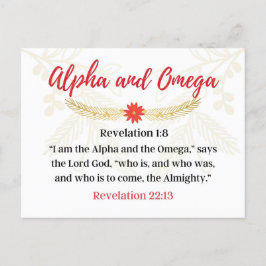 Dag 25 | Namn av Jesus Alfa och Omega Advent Vykort