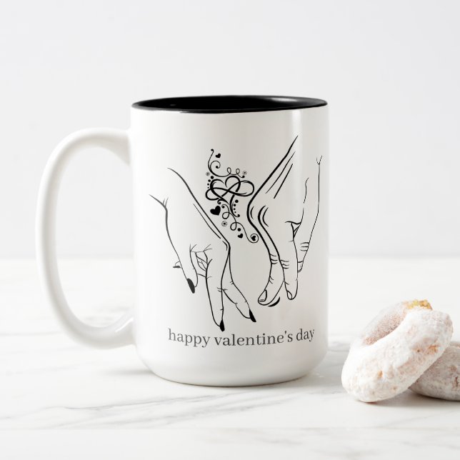 Dag 2-tonkaffe mugg (Med munk)
