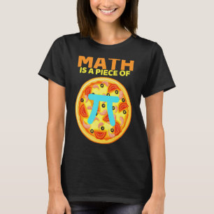 Dag 3.14 Math är en Biet av Pizza funny Math Pi T Shirt