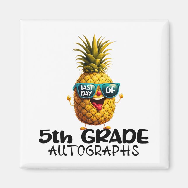 Dag 5:e Klass-autografen Studenten Boys Girls F Magnet (Framsidan)