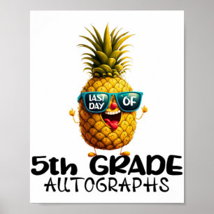 Dag 5:e Klass-autografen Studenten Boys Girls F Poster