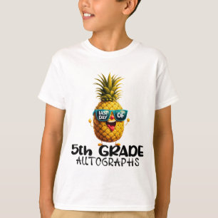 Dag 5:e Klass-autografen Studenten Boys Girls F T Shirt