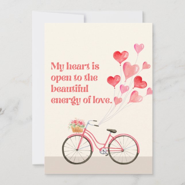 Dag 5 Heartfilt Manifest Kärlek-bekräftelsekort (Framsida)