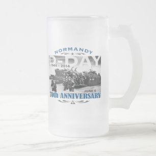 Dag 70-årsdagen Slaget om Normandie Frostat Ölglas