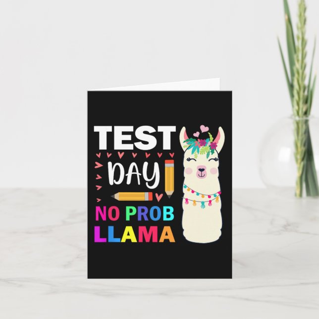 Dag 9: ingen provdag för professor Llama Llama Kort (Framsida)