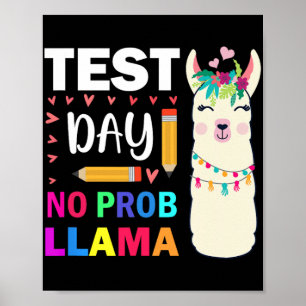 Dag 9: ingen provdag för professor Llama Llama Poster