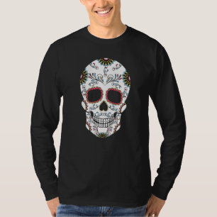 Dag Av De Döda Stor Sockerskalle T Shirt