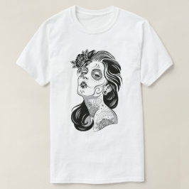 Dag av den döda sexiga flickan med ro t-shirt