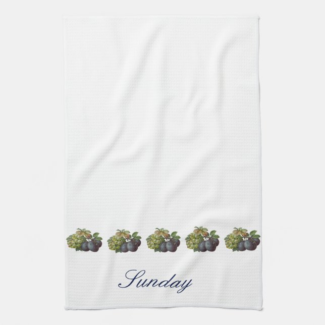 Dag av veckahandduken - söndag kökshandduk (Vertikal)