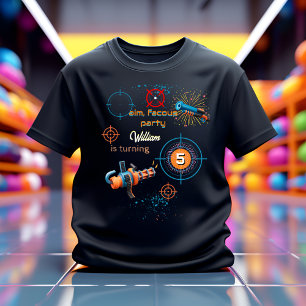 Dag Boy Coola Nerf Krig Party Top Gun 5:e födelsed T Shirt