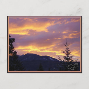 Dag Break Sullivan Mountain Postcard Vykort