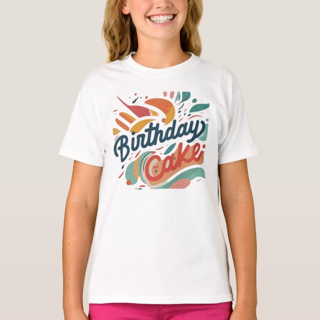 Dag Cake Girls' T Shirt (Framsida)