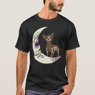 Dag då Chihuahua dog på Måne-Hund Chihuahua-socker T Shirt