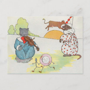 Dag, ddle! Katten och fiddle Vykort