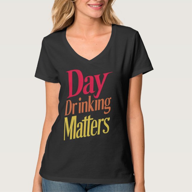 Dag-dricksmatcher Humor T Shirt (Framsida)