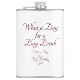 Dag Drink - för henne av Jeff Willis Art Flask Fickplunta