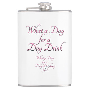 Dag Drink - för henne av Jeff Willis Art Flask Fickplunta