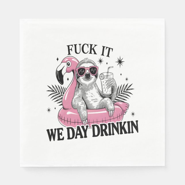 Dag drinkin Sloth Pappersservett (Framsidan)