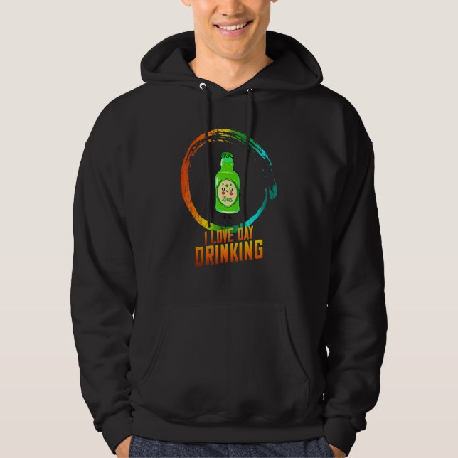 Dag Drinning St patrick's day Roliga meningar Grap Hoodie (Framsida)