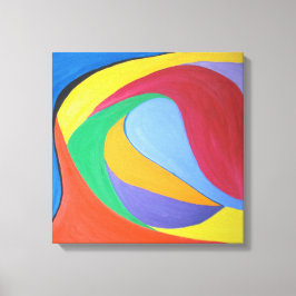 Dag-dröm, abstrakt av väggkonst canvastryck