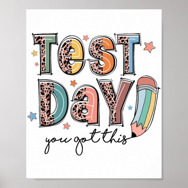 Dag du Har den här statliga testningen Motivationa Poster (Framsidan)