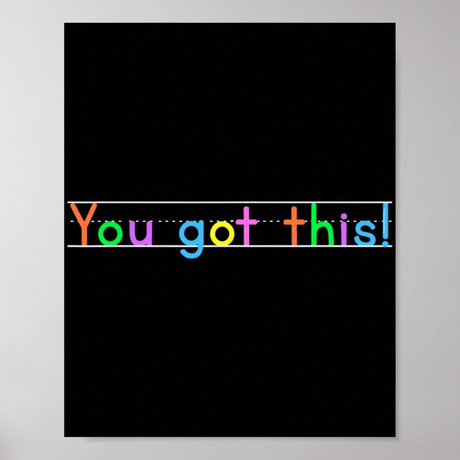 Dag du Har det här! Motivational Teacher Student Poster (Framsidan)