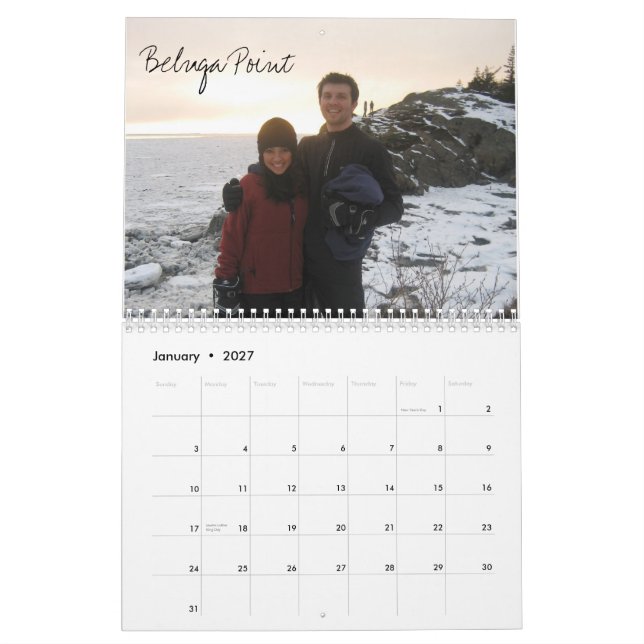 Dag efter dagen, månad efter månaden, år… kalender (Jan 2027)