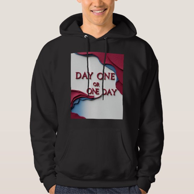 Dag Ett eller En Dag Hoodie (Framsida)
