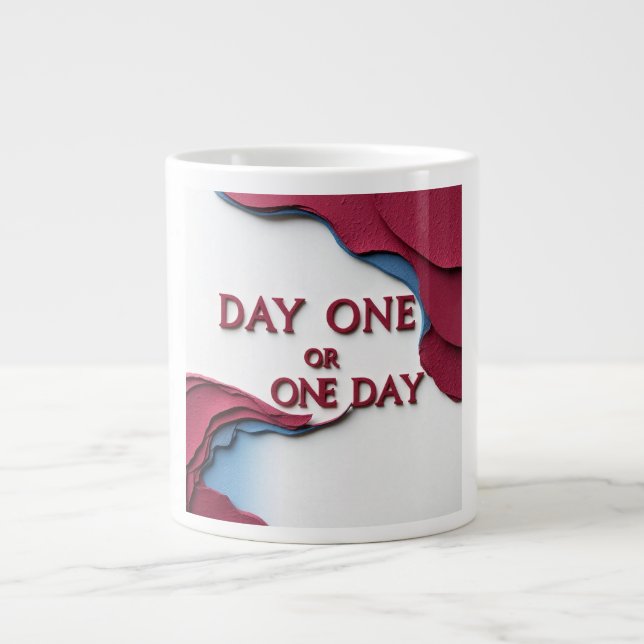 Dag Ett eller En Dag Jumbo Mugg (Framsidan)