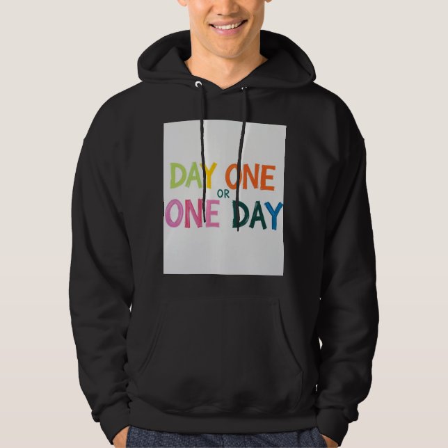 Dag Ett eller Ett Hoodie (Framsida)
