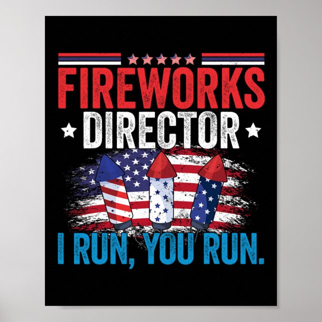 Dag Fireworks Director I Springa You Springa 4 jul Poster (Framsidan)