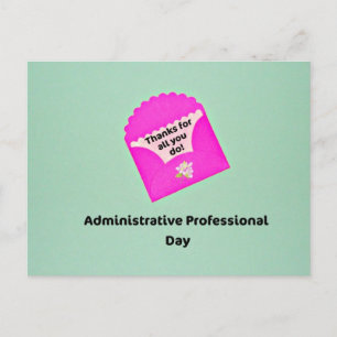 Dag för administrativ Professionell Vykort
