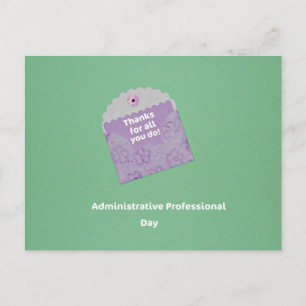 Dag för administrativ Professionell Vykort