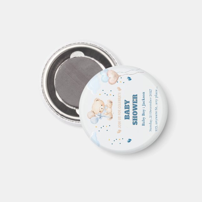 DAG FÖR BABYDOPP PERSONANLISERA  MAGNET (Front/Back)