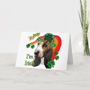 Dag för BassethundSt. Patricks Kort