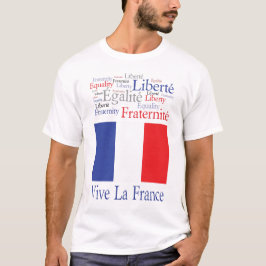 Dag för Bastille för flagga för Vive Lafrankriken Tröja