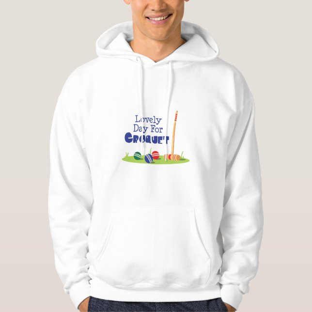 Dag för Croquet Hoodie (Framsida)