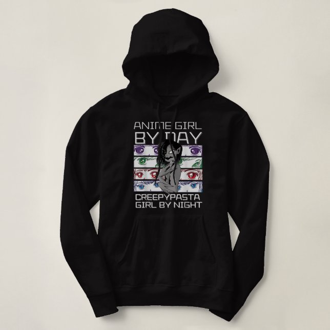 Dag för dag när Creepypasta Girl by night, Kawaii  T Shirt (Design framsida)