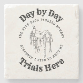 Dag för dag sadel design sten coaster stenunderlägg