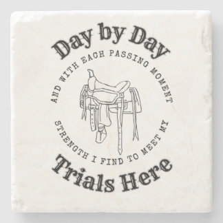 Dag för dag sadel design sten coaster stenunderlägg