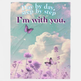 Dag för dag steg för steg mellan steg fleecefilt