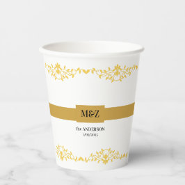 Dag för dekorationsboarder för par Monogram bröllo