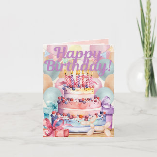 Dag för det Firande-märkta födelsedagskortet Kort